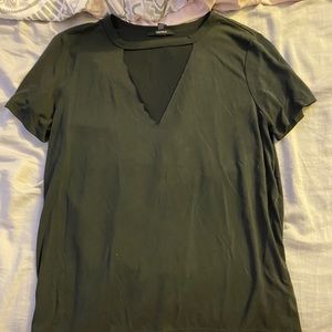 Black Tee Shirt with Cut out